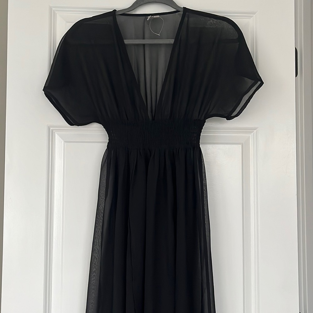 New without tags sheer maxi dress swim cover up